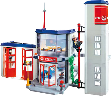Кукольный домик Playmobil Пожарная станция 4819 - общий вид