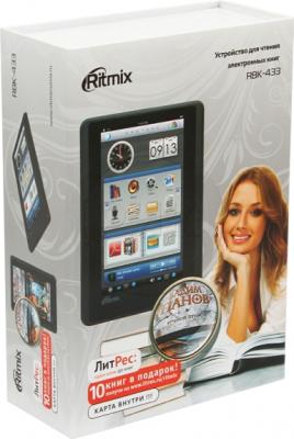 Электронная книга Ritmix RBK-433 (microSD 4Gb) - коробка