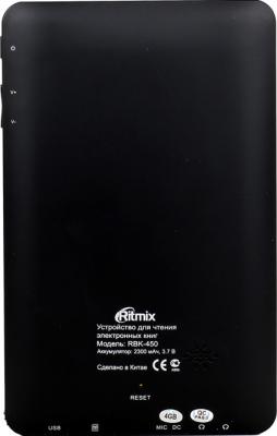 Электронная книга Ritmix RBK-450 (microSD 4Gb) - вид сзади