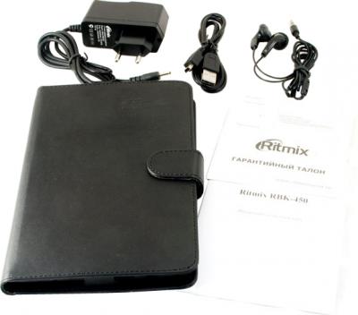 Электронная книга Ritmix RBK-450 (microSD 4Gb) - комплектация