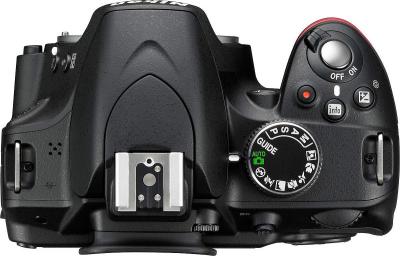 Зеркальный фотоаппарат Nikon D3200 Double Kit 18-55mm VR + 55-200mm VR - вид сверху