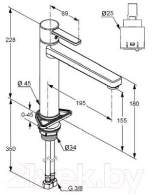 Смеситель Kludi Zenta 389730575