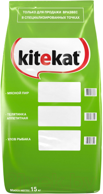 Сухой корм для кошек Kitekat Мясной пир (15кг)