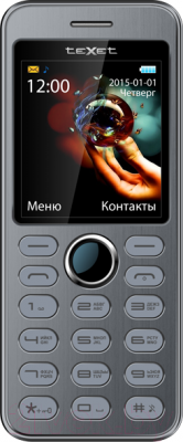 Мобильный телефон Texet TM-224 (серый)