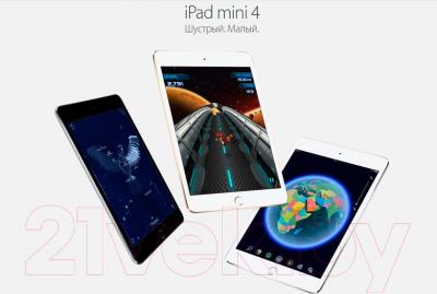 Планшет Apple iPad mini 4 Cell MK702RK/A (серебристый)