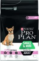 Корм для собак Pro Plan Adult OptiDerma Small & Mini с лососем и рисом (3кг) - 