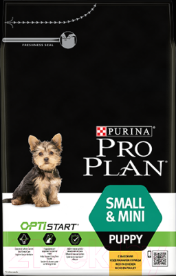 Сухой корм для собак Pro Plan Puppy Small & Mini с курицей и рисом (7кг)