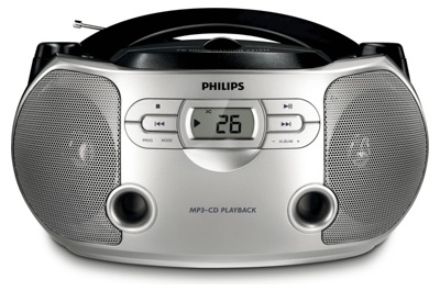 Магнитола Philips AZ1046/12 - вид спереди