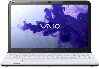 Ноутбук Sony VAIO SV-E1512F1R/W - фронтальный вид