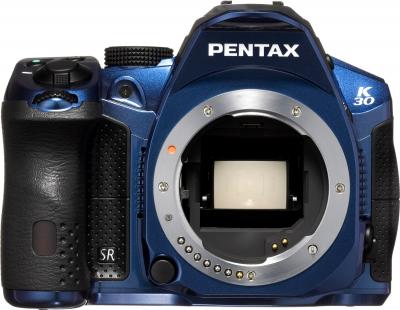 Зеркальный фотоаппарат Pentax K-30 Body (Blue) - вид спереди