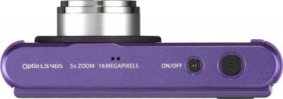 Компактный фотоаппарат Pentax Optio LS465 (Amethyst-Purple) - вид сверху