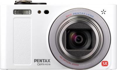 Компактный фотоаппарат Pentax Optio RZ18 (White) - вид спереди
