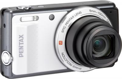 Компактный фотоаппарат Pentax Optio VS20 (White) - общий вид