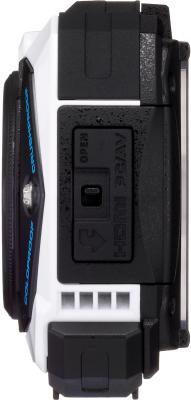 Компактный фотоаппарат Pentax Optio WG-2 GPS (White-Black) - вид сбоку