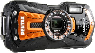 Компактный фотоаппарат Pentax Optio WG-2 GPS (Orange-Black) - общий вид
