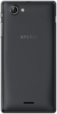 Смартфон Sony Xperia J (ST26i) (Black) - вид сзади