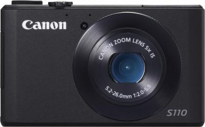 Компактный фотоаппарат Canon PowerShot S110 Black - вид спереди