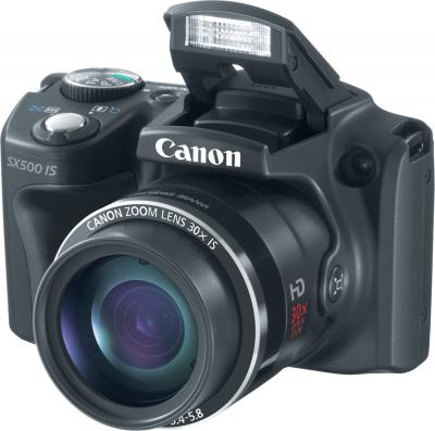 Компактный фотоаппарат Canon PowerShot SX500 IS - общий вид