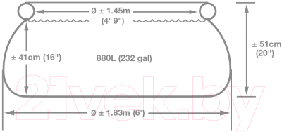 Надувной бассейн Intex Easy Set / 54402/28101 (183x51)