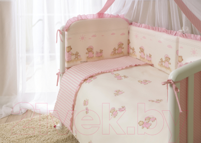 Комплект постельный для малышей Perina Тиффани Т7-01.3 (Неженка розовый)
