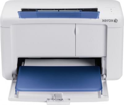 Принтер Xerox Phaser 3040B - фронтальный вид (открытые лотки)