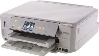 МФУ Epson Expression Premium XP-605 - общий вид (открытые лотки)