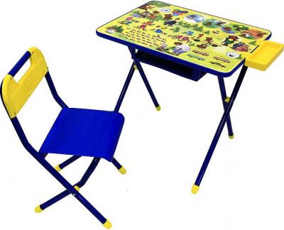 Комплект мебели с детским столом Дэми №2 Медведи (синий) - общий вид