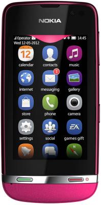 Мобильный телефон Nokia Asha 311 (Rose Red) - общий вид