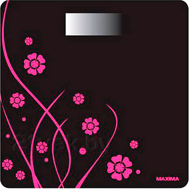 Напольные весы электронные Maxima MS-017 (Black-Pink) - общий вид