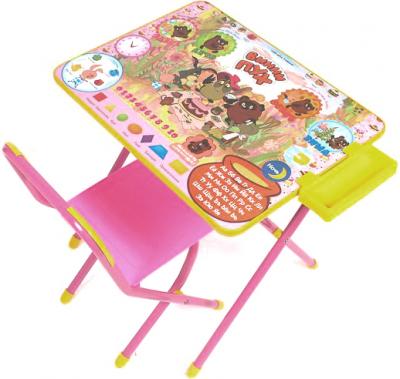 Комплект мебели с детским столом Дэми №3 Винни-пух (розовый) - общий вид