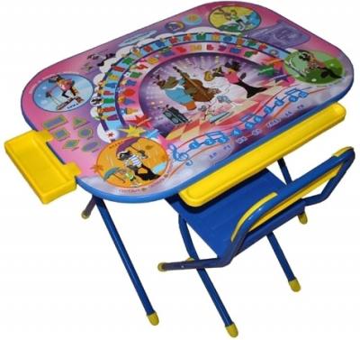 Комплект мебели с детским столом Дэми У3-04 Всезнайка: Ну погоди (синий) - общий вид