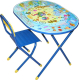 Комплект мебели с детским столом Дэми УЗ-01 Овал: Цирк (синий) - 
