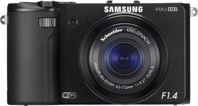 Компактный фотоаппарат Samsung EX2F (EC-EX2FZZBPBRU) (Black) - вид спереди