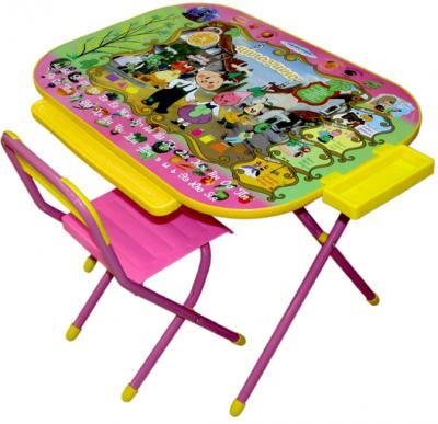 Комплект мебели с детским столом Дэми У3-04 Всезнайка: Чипполино (розовый) - общий вид
