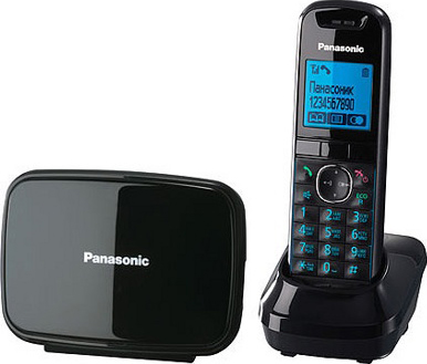 Беспроводной телефон Panasonic KX-TG5581 Black (KX-TG5581RUB) - общий вид