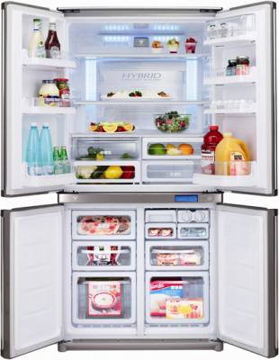 Холодильник с морозильником Sharp SJ-F96SPSL - общий вид