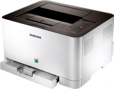 Принтер Samsung CLP-365W - общий вид (открытый лоток)