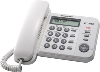 Проводной телефон Panasonic KX-TS2356 (белый) - общий вид