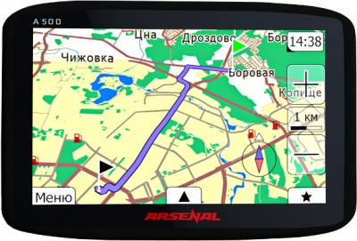 GPS навигатор Arsenal A500 - общий вид