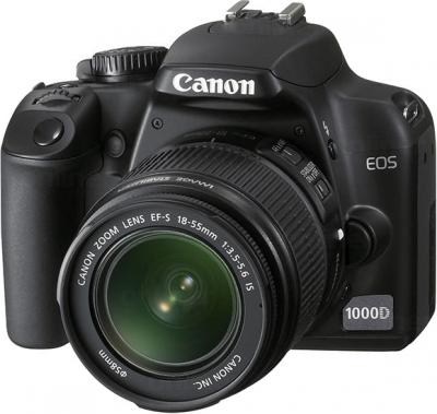 Зеркальный фотоаппарат Canon EOS 1100D Kit 18-55mm IS II Black (с комплектом SD 8GB+100EG+LC) - общий вид