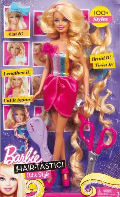Кукла с аксессуарами Mattel Барби "Модная прическа" Блондинка (W3909/W3910) - в упаковке