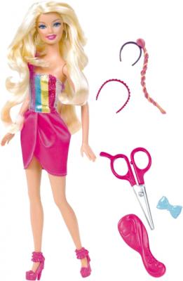 Кукла с аксессуарами Mattel Барби "Модная прическа" Блондинка (W3909/W3910) - общий вид