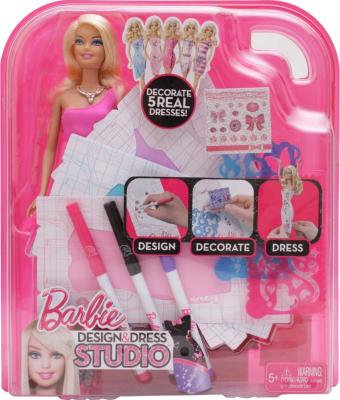 Кукла с аксессуарами Mattel Барби Модная дизайн-студия (W3923) - в упаковке