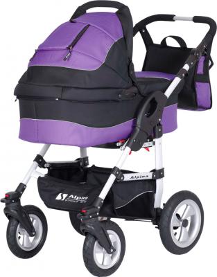 Детская универсальная коляска Riko Alpina (Ultra Violet) - общий вид