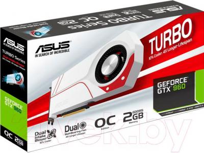Видеокарта Asus GeForce GTX 960 Turbo 2GB GDDR5 (TURBO-GTX960-OC-2GD5)
