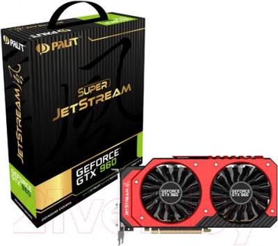 Видеокарта Palit GeForce GTX 960 Super JetStream 2GB GDDR5 (NE5X960T1041-2060J)