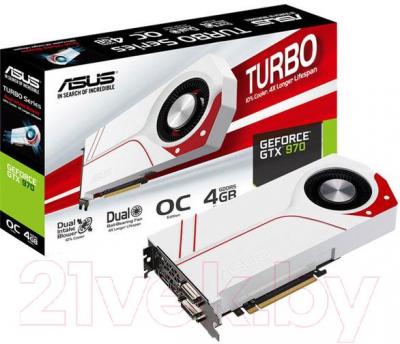 Видеокарта Asus Turbo GeForce GTX 970 4GB GDDR5 (TURBO-GTX970-OC-4GD5)
