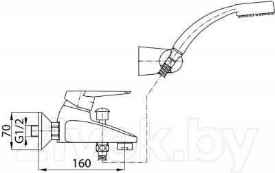 Смеситель Ferro Pavo 2451050