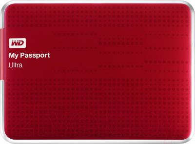 Внешний жесткий диск Western Digital My Passport Ultra 1TB Red (WDBZFP0010BRD)