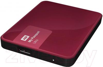 Внешний жесткий диск Western Digital My Passport Ultra 2TB Wild Berry (WDBNFV0020BBY)